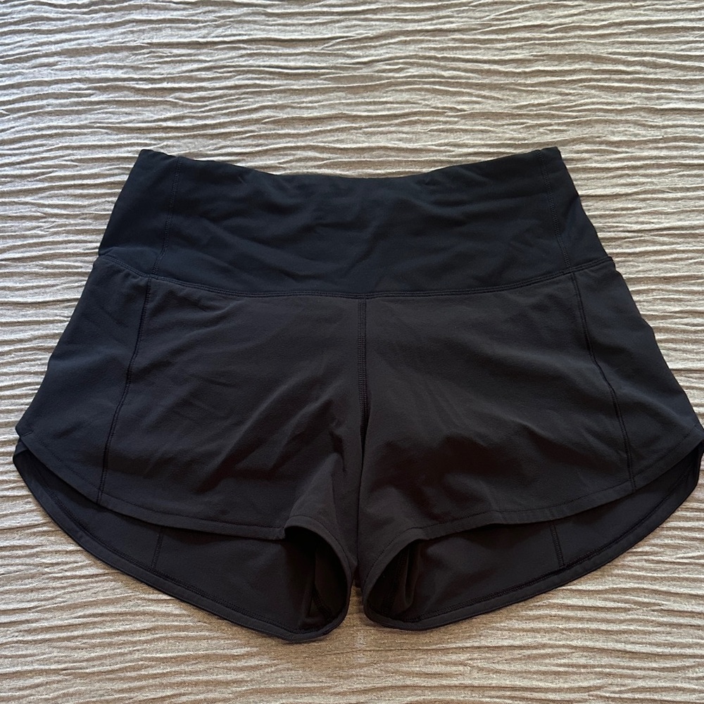 Lululemon Speed Up Short Long High-Rise *4" Size 4- EUC- True Navy- Size 4